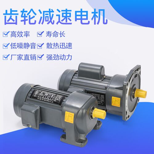 卧式齿轮减速电机200W1100W1500W2200W1.1/2.2/3KW变频调速大马达