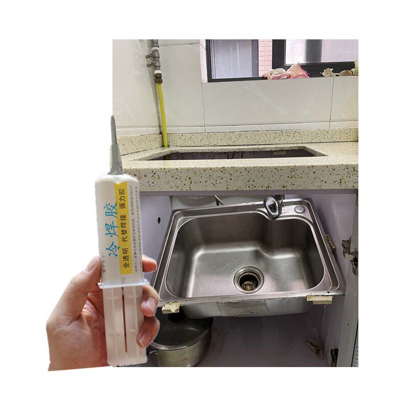 厨房灶台岩板瓷砖台下盆脱落粘接专用云石胶家用小支洗碗盆安装胶