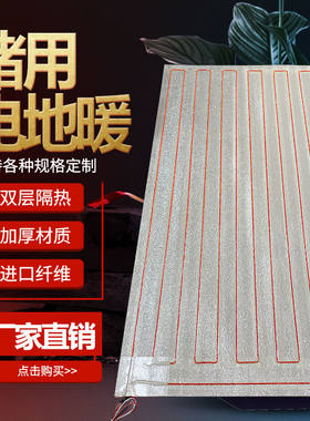 仔猪碳纤维电热地暖猪场地暖恒温专用取暖设备猪舍养猪保温发热片