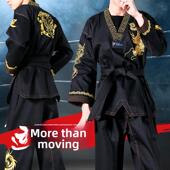 短袖 跆拳道服装 儿童训练服初学衣服成年大学生男女长袖 道服定制