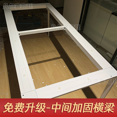 德利丰纯白岩板餐桌铝合金极简白色桌子家M用小户型现代简约饭桌