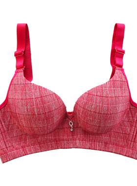 加厚杯10cm聚拢小胸平胸内衣女超厚款8J厘米显大aa杯文胸罩冬6