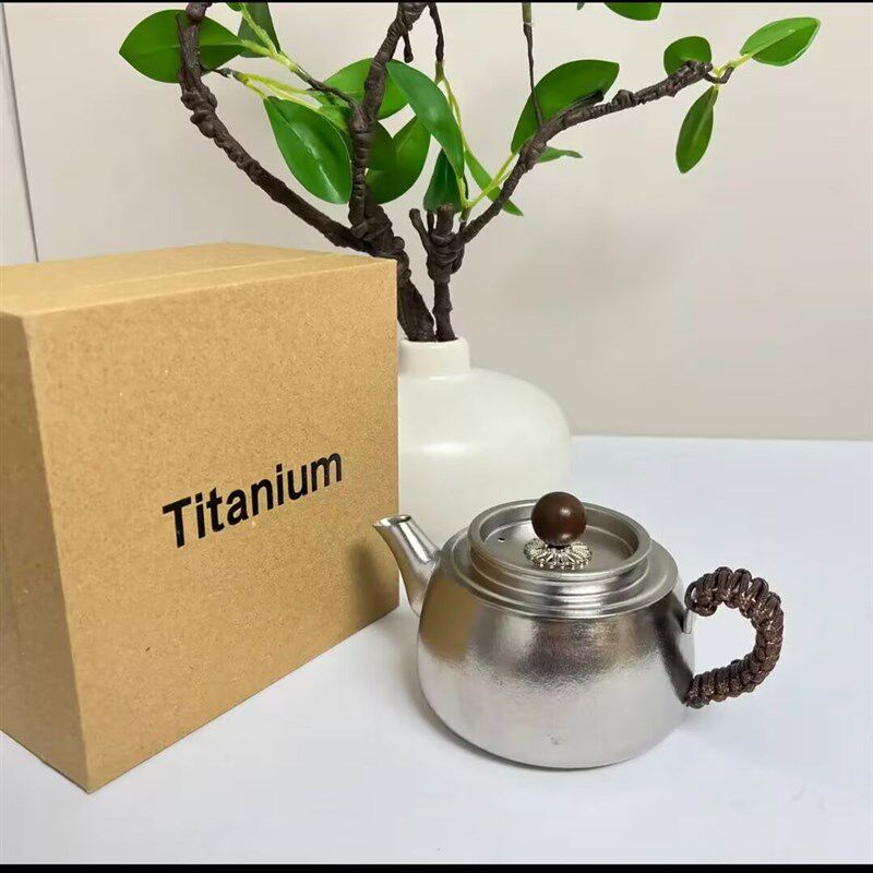 纯钛茶壶泡茶壶户外便携旅行茶具I冲泡壶急需喝茶器茶道