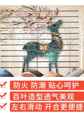2024新款电表箱装饰遮挡画网线多媒体弱电箱简约T现代装饰画免打
