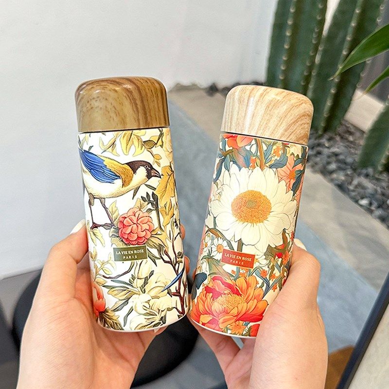 复古轻奢保温杯180ml迷你便携水杯31F6不锈钢口袋杯2024新款随手