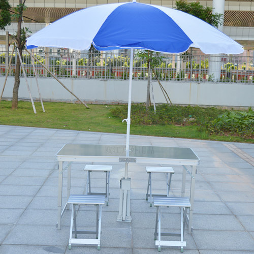 折叠小户型餐桌餐桌野营烧烤桌户外折铝合金桌P旅行便携招聘展业