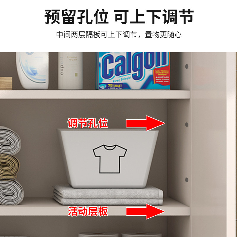 飘窗柜阳台c储物柜收纳柜定制矮柜靠墙柜大容量奶油风置物柜杂物
