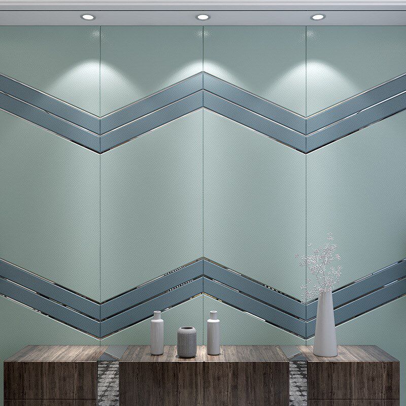 硬包电视背景墙 酒店客厅影视墙装饰卧室软O包 不锈钢背景墙壁画