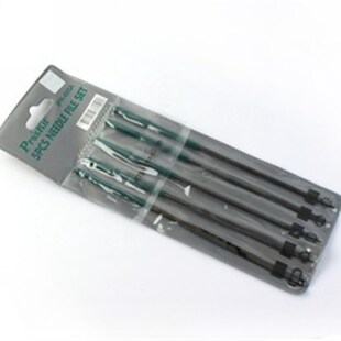 8PK 锉刀套装 605A 绿柄170mm 5支精密锉刀组 台湾宝工