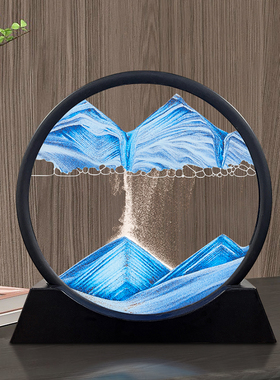 流沙画摆a件创意艺术沙漏家居客厅酒柜电视柜办公室轻奢装饰品礼