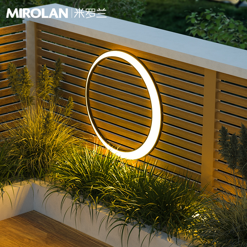 太阳能庭院灯户外壁灯防水室外壁灯墙灯月亮灯花园背景.墙装饰壁