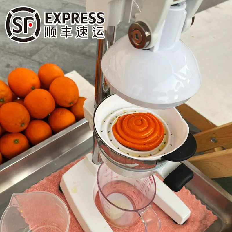 手工鲜榨平头摆摊压汁机榨汁机平盘商J用压橙汁压榨器橙子神器