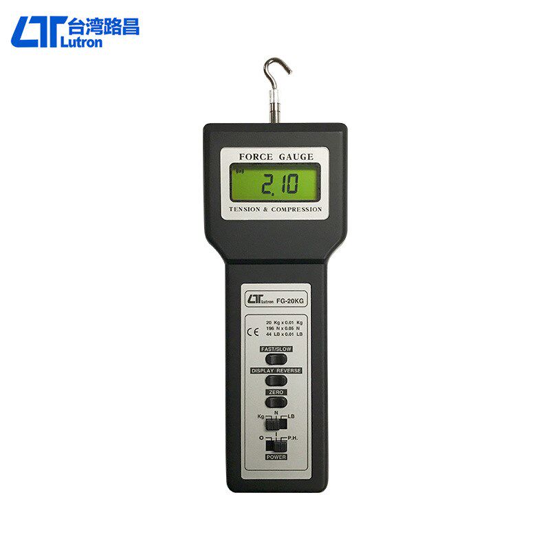 台湾LUTRON路昌FG-20KG数显推拉力计FG20KG 20公斤推拉力计测试仪