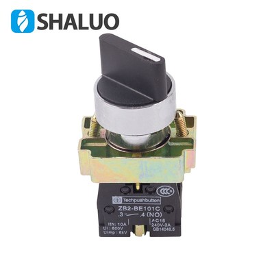 正品选择开关三档位自锁XB2-BD33C ZB2-BE101C配电控制箱配件总成