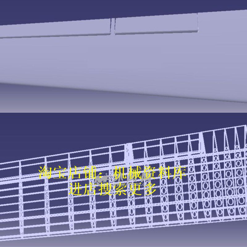 机翼装配图CatiaV5R21模型3D图纸机翼结构蒙皮副翼内骨架【675】