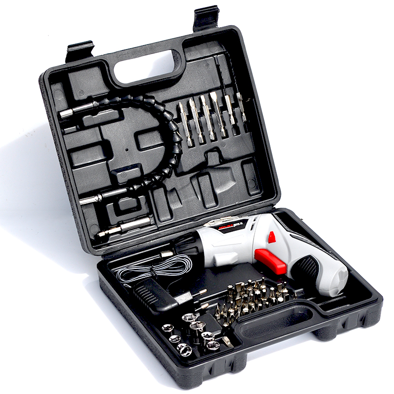 便携电动螺丝刀充电式锂电家用小型手电钻迷你电起子批头工具套装