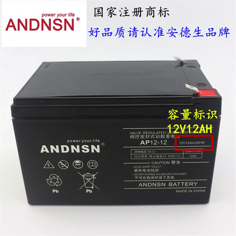 12V12AH蓄电池 电动喷雾器电瓶 UPS 电梯后备电源电池 仪器探测