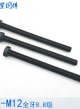 8.8级全牙外六角螺丝罗丝螺栓螺杆 M5M6M8M10M12*100x120x130x140