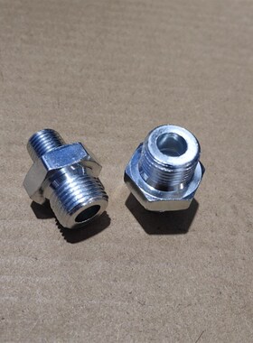 外丝M181.5组转Zg1/4外丝2分高压铁接头13变18镀白锌1802