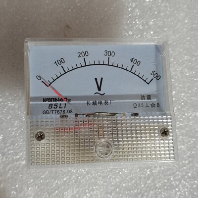 长城85L1机械型指针式交流电压表表头指针表500V