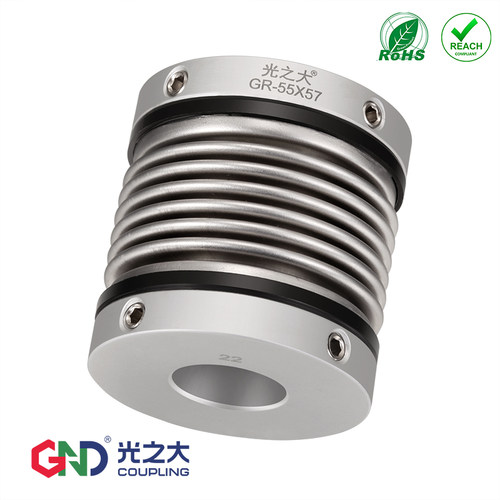 GR波纹管联轴器步进伺服电机大扭矩梅花膜片十字滑块连接节