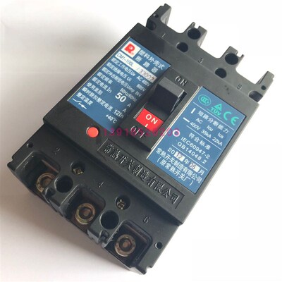 正品常熟塑壳断路器CM1-100L/33002 50A空气开关 库存积压特价