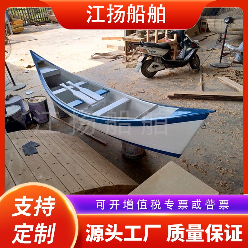 欧式尖头木船景观装饰船水上花船摄影道J具实木船仿古木船帆船摆