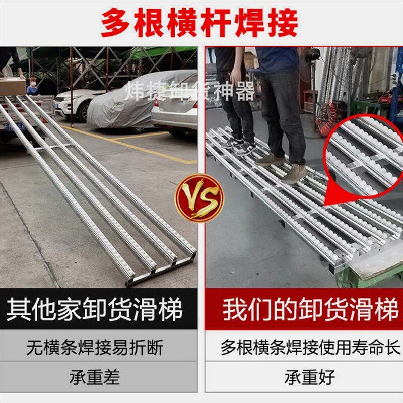 下货卸车卸货神器滑梯滑轮无动力流利条便携滑道搬Z运装车传送
