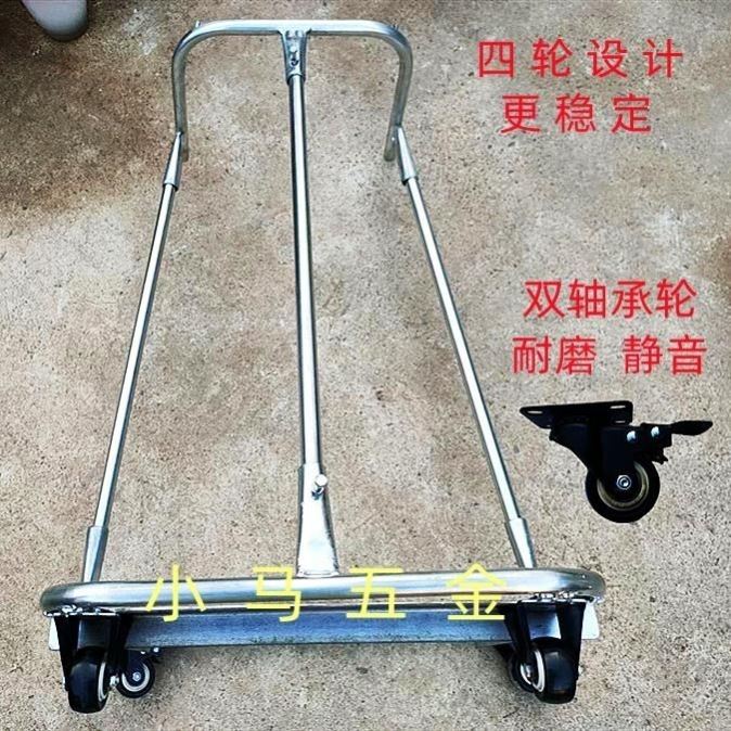 带滑轮可移动打包支架神器玉x米小麦大蒜撑袋子架子自脱式网袋支