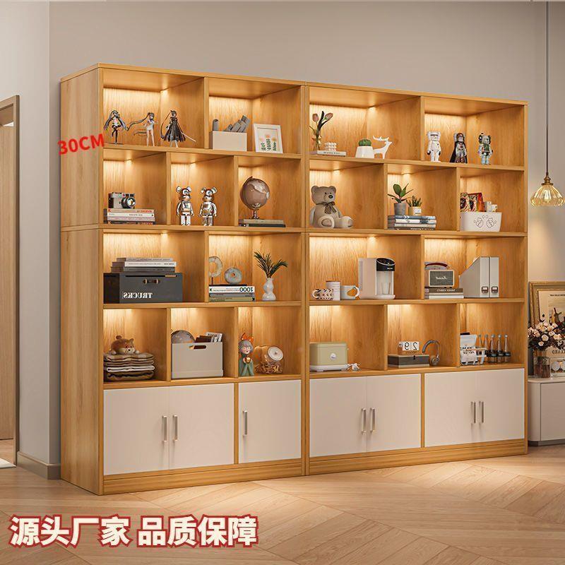 柜一体靠书墙落收地耐用大容量多功能客厅展示柜NMY多层酒柜纳物