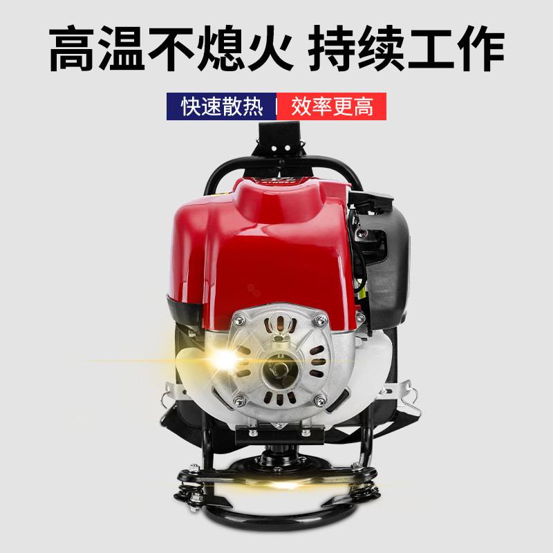 割草机汽油机背负式四冲程农用打锄草收割家用除草神器割灌机