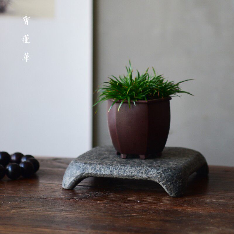 拙几乌金石方g托 干泡茶盘养壶托石茶台茶托杯托 石壶托壶承石托
