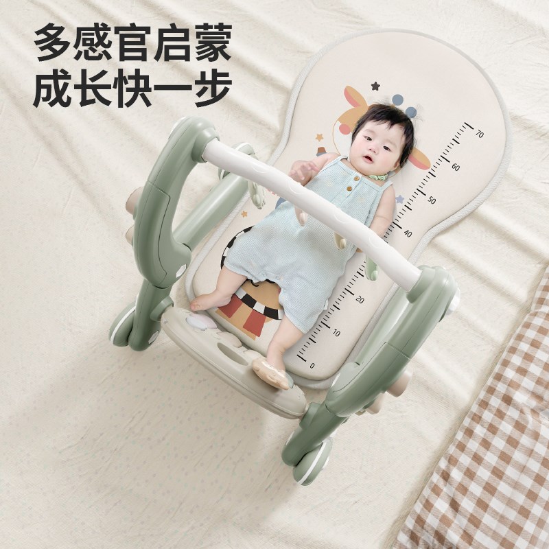 婴儿摇摇椅多功能婴儿脚踩钢琴安抚宝宝可躺可坐睡篮遥Y控婴儿玩