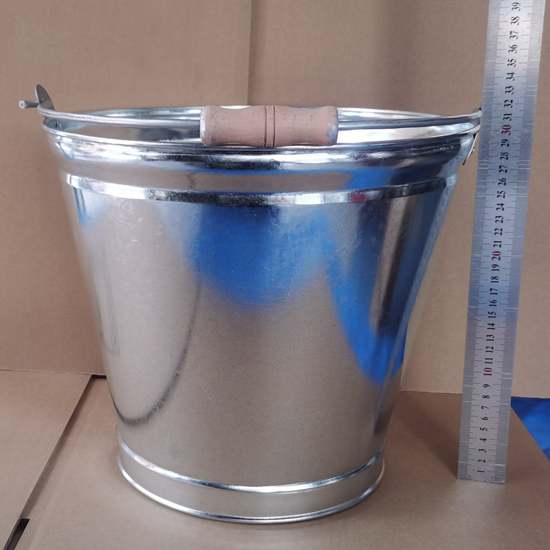提水桶提桶油桶铁桶手提式水桶大容量家用挑水桶圆V形铁皮桶装水