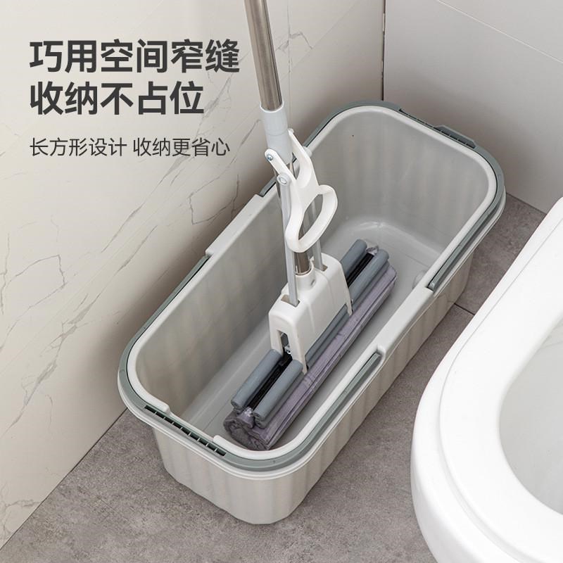 拖把桶单卖塑料大号加高水桶加厚白色长方形办公室收W纳专用拖地图片