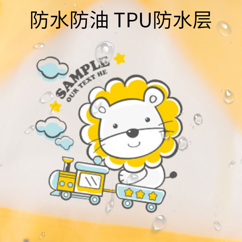 儿童罩衣夏季宝宝吃n饭围兜防水防脏无袖饭兜夏天薄款幼儿喂饭围图片