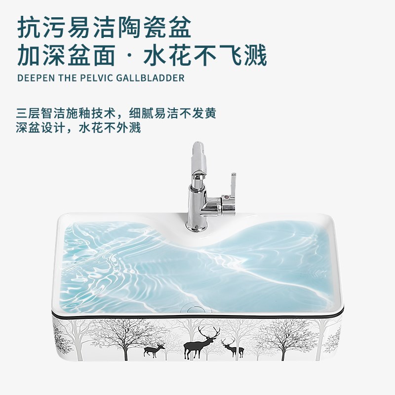 立柱洗脸盆小户型卫生间s立柱盆一体陶瓷迷你落地洗手盆阳台洗漱