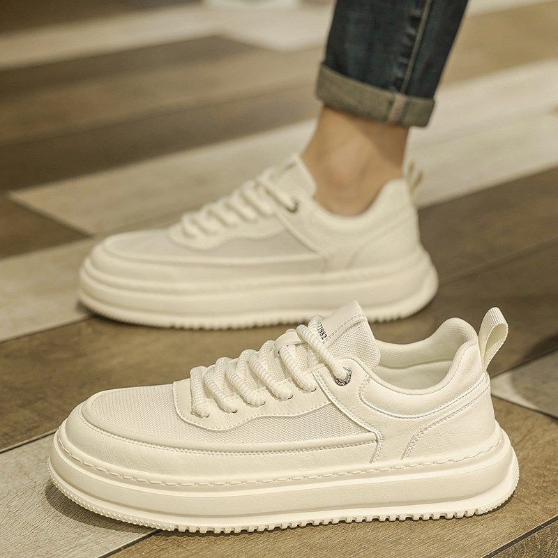 板鞋男士夏季薄款男n鞋网面透气休闲鞋子男款单网高级感软底小白