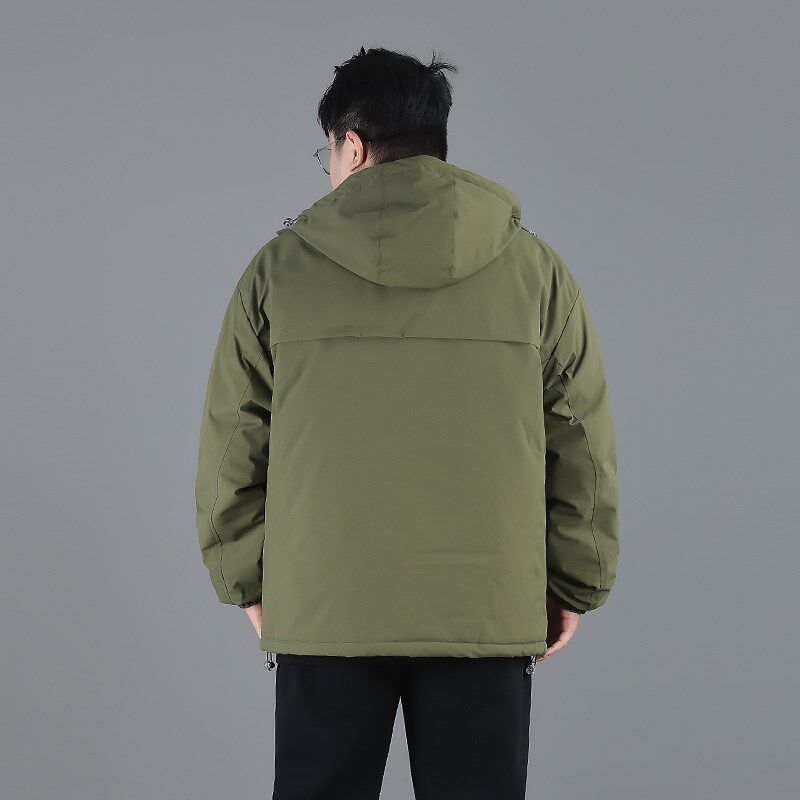 大码棉服男款冬季加肥加大棉服加厚胖G子潮流百搭休闲连帽宽松棉