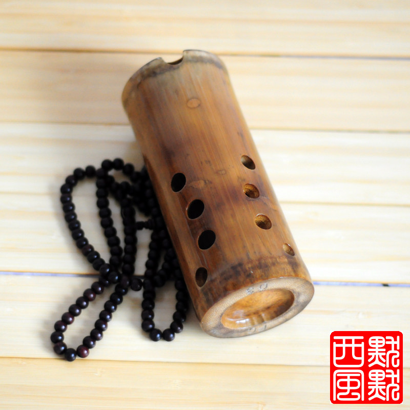 竹埙 档十孔竹埙 调式可G定制 默默西风音乐铺