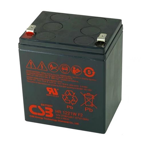 CSB蓄电池 12V5AH HR1221WF2消防机柜 UPS不间断电源电梯报警主机