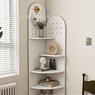 木具制墙角三角墙上置物柜转角收纳架玩洞洞板组合柜客卧室厅装饰