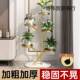 带轮移厅架动花架客落地式 铁绿植物 置物架阳台简约花盆艺无品牌