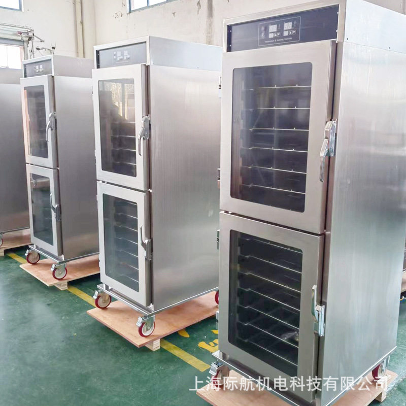 商用电热风循环保温柜 玻璃炸鸡汉堡干湿保温餐车 大容量