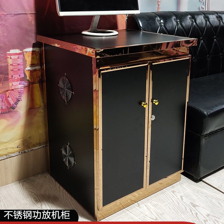 KTV不锈钢调音台功放机柜