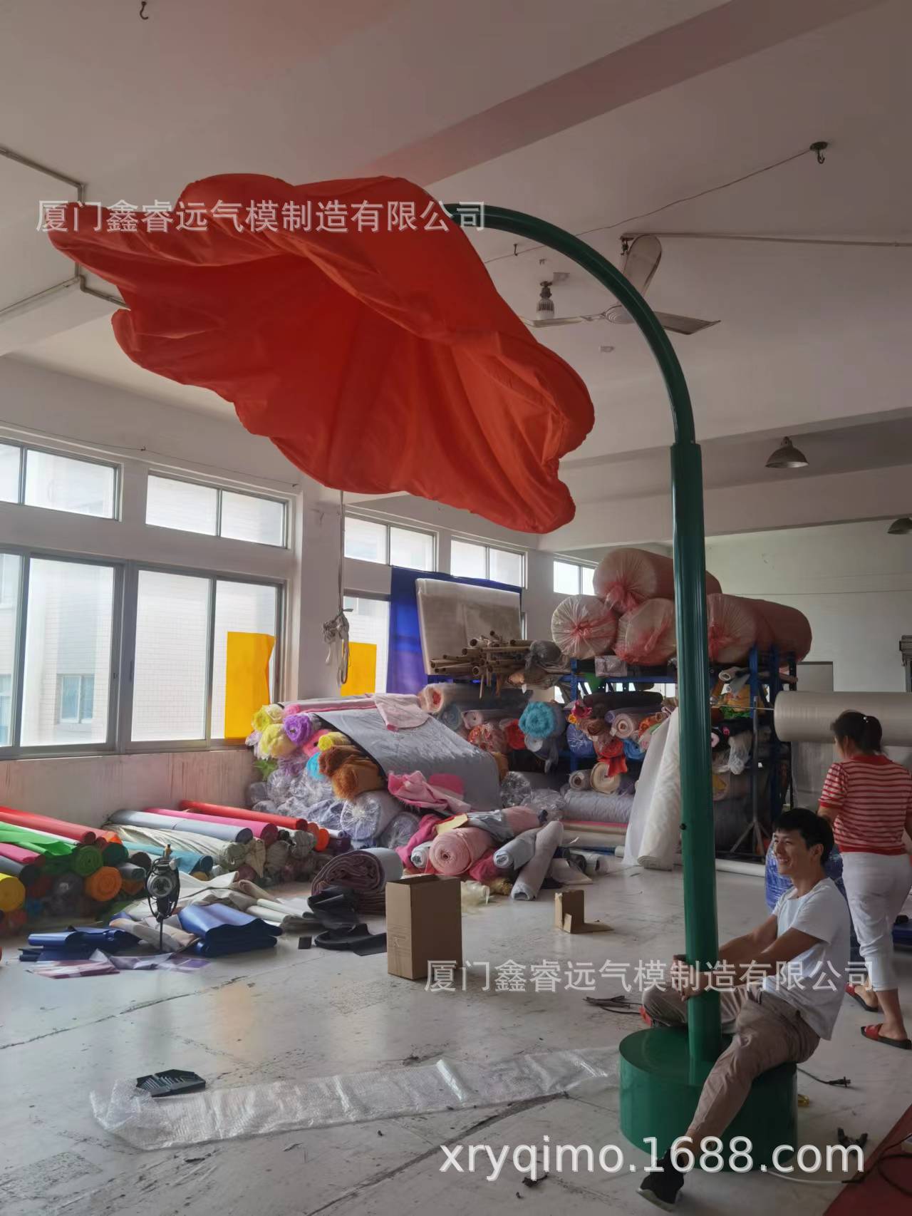 户外感应喇叭支架充气花