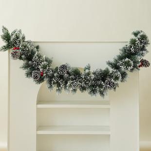 海外632诞节圣装饰品日场景树摆件布置节装挂扮手工仿真松枝树枝