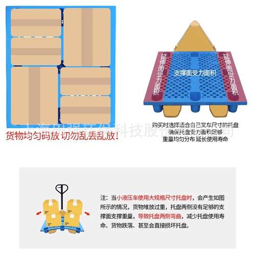 塑料托盘叉车仓库地卡垫托板货ZBE防潮垫板流专物用板地推物栈板