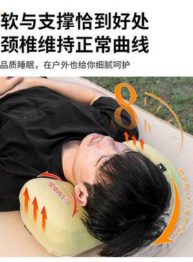 HK24SS04枕HIK带EMAN露营枕头运动户外野便营携轻量枕头旅行枕午
