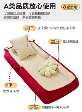 沙发床折两用榻榻米沙发叠小客SYE厅单双人人沙发懒可睡可躺人类